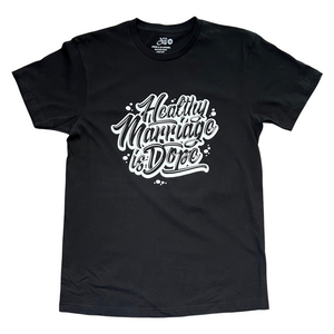 03 - HMID Script Black & White Tee