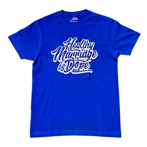 03 - HMID Script Royal Blue Tee