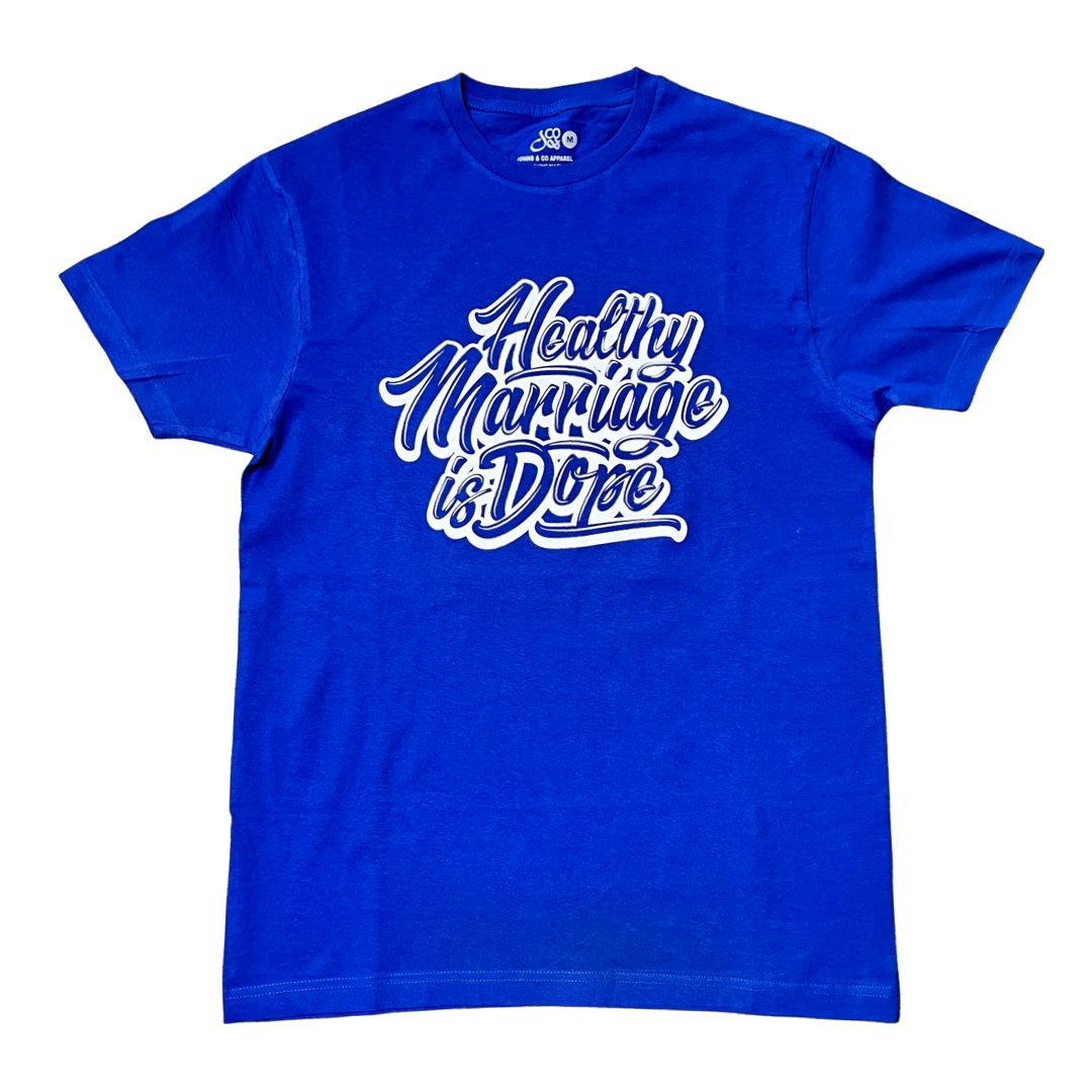 03 - HMID Script Royal Blue Tee