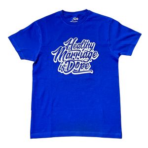 03 - HMID Script Royal Blue Tee