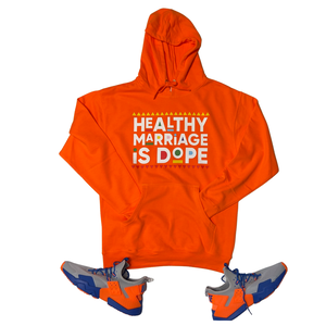 02 - HMID Unisex Hoodie - Hello Orange