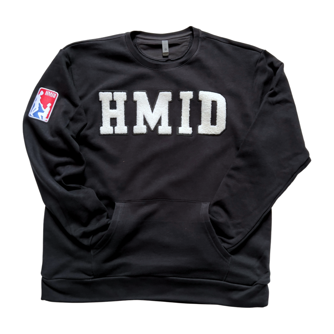 00 - HMID Varsity Print Sweatshirt - BLK – Johns & Co. Apparel