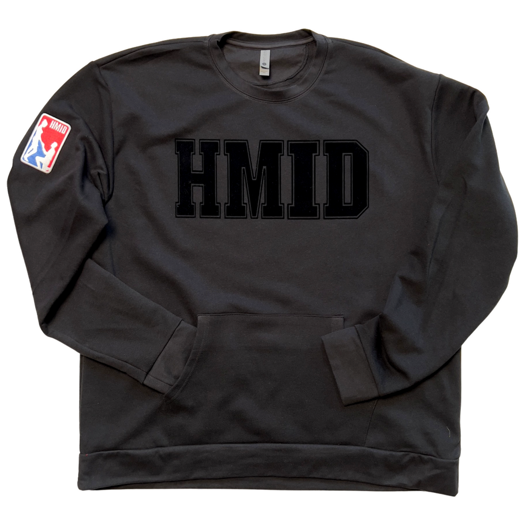 00 - HMID Varsity Print Sweatshirt - BLK on BLK